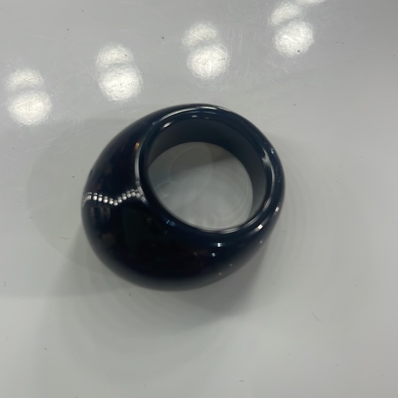 Accessories - Black Obsidian cocktail, chunky ring, size 5